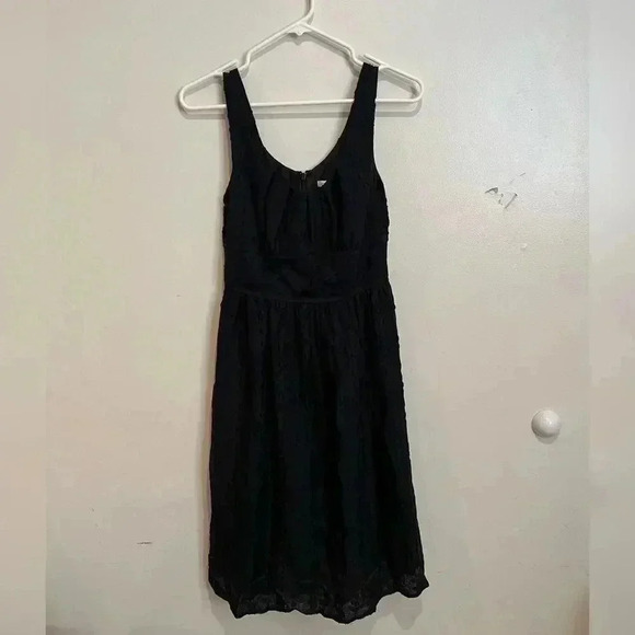 Vince black Burnout Spot Polka Dot Embossed Sleeveless Silk Dress NEW - Picture 1 of 6